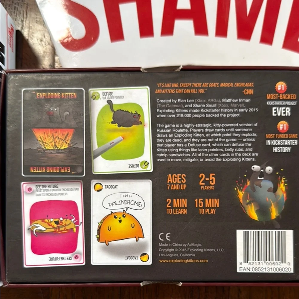 Exploding Kittens Card Game Set - Picture 3 of 3